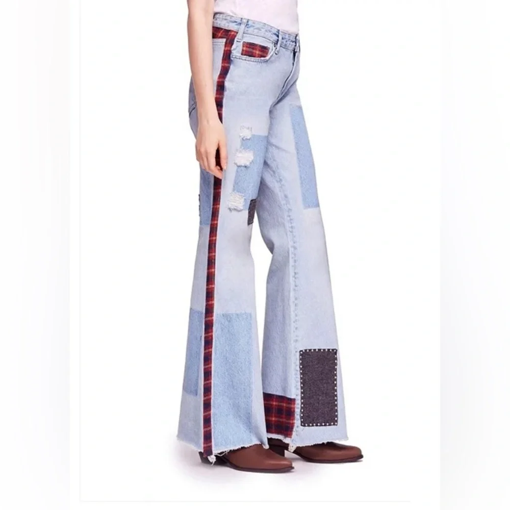 NWOT We The Free patchwork jeans - Picture 3 of 12